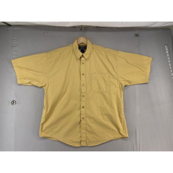 Specialty Collection Button Shirt Mens LARGE Short Sleeve Casual Dress Summer - Picture 11 of 12